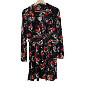 Vintage 70s 1970s This is Yours San Francisco Floral Dolly Mini Dress Sz 11